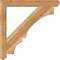Ekena Millwork Balboa Craftsman Rough Sawn Bracket w/ Offset Brace, Western Red Cedar, 6"W x 40"D x 40"H BKT0604X40X40BOA04RWR - alternate 3